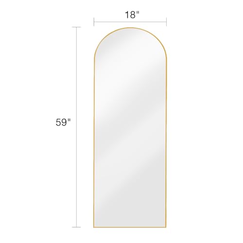 Gold Full Length Mirror for Bedroom and Living Room