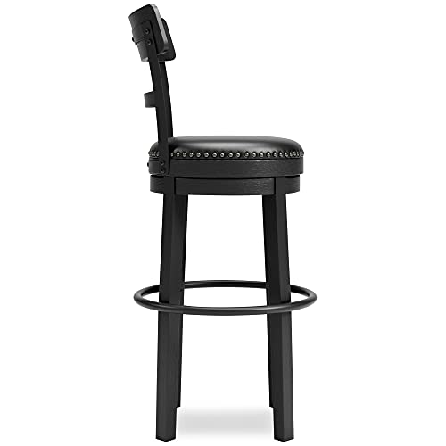 Black Signature Design by CDT MEDIA Casual Pub Height Barstool (30.38)