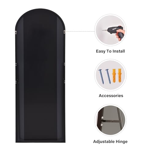 21" Arched Full-Length Mirror for Living Room and Bedroom