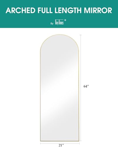 Full Length Gold Mirror for Bedroom, Living Room, or Cloakroom