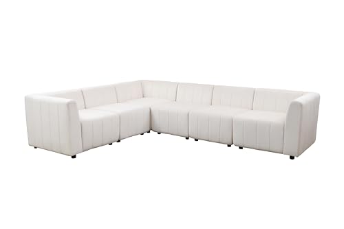 CDT MEDIA White Sectional Sofa