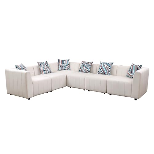 CDT MEDIA White Sectional Sofa