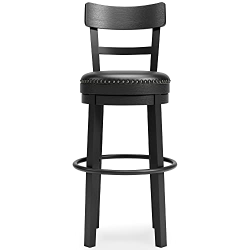 Black Signature Design by CDT MEDIA Casual Pub Height Barstool (30.38)