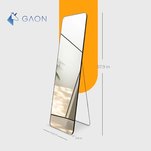 Full Length Black Mirror for Bedroom or Dressing Room
