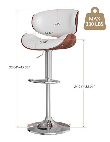 Set of 2 Adjustable Swivel Bar Stools with Backrest and Footrest
Audience: Bar owners, homeowners, and restaurant owners