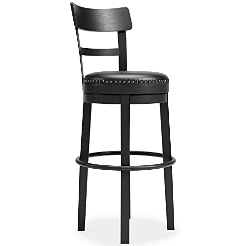Black Signature Design by CDT MEDIA Casual Pub Height Barstool (30.38)
