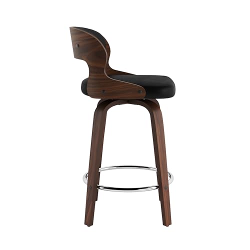 Swivel Bar Stools Set of 2 for Kitchen and Restaurant