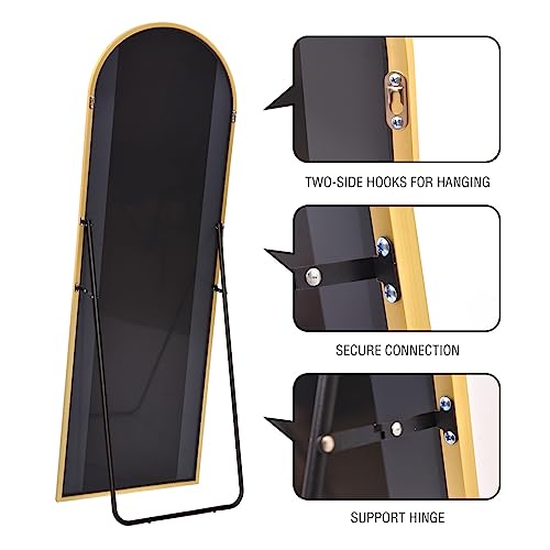 Gold Full Length Mirror for Bedroom and Living Room