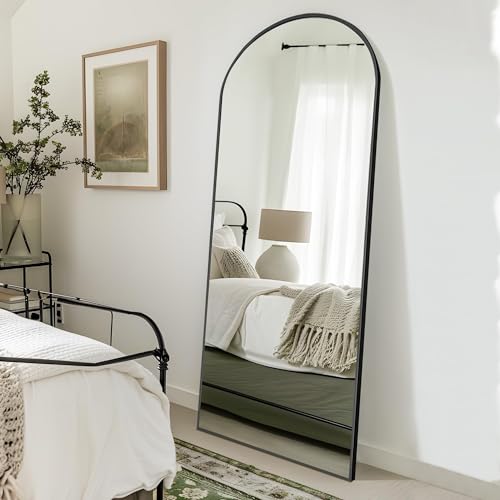CDT MEDIA 64x25 Black Full-Length Mirror for bedroom and living room