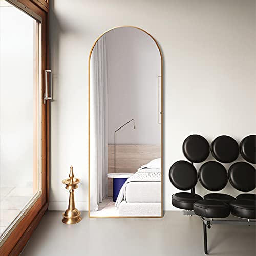 Full Length Gold Mirror for Bedroom, Living Room, or Cloakroom