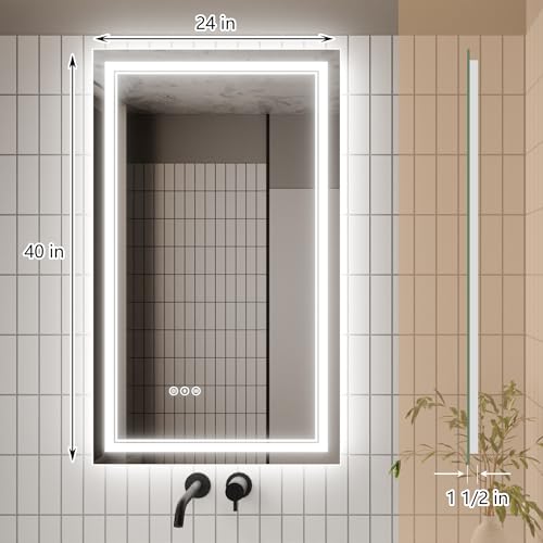 LED Bathroom Vanity Mirror for Makeup and Grooming