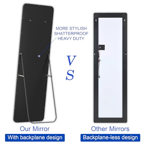 Full LengthLED Mirror with Stand for Bedroom & Living Room