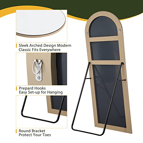 Full-length Wooden Mirror for Bedroom, Bathroom, or Living Room - 64 x 21