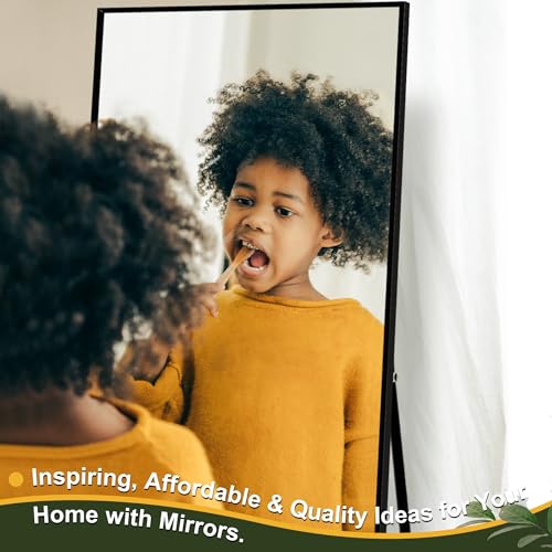 Full Length Black Mirror for Bedroom and Living Room