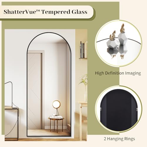 Full Length Arch Floor Mirror for Bedroom or Dressing Room