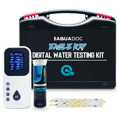 Digital Water Testing Kit for Hot Tubs, Pools, and Spas by AquaDoc