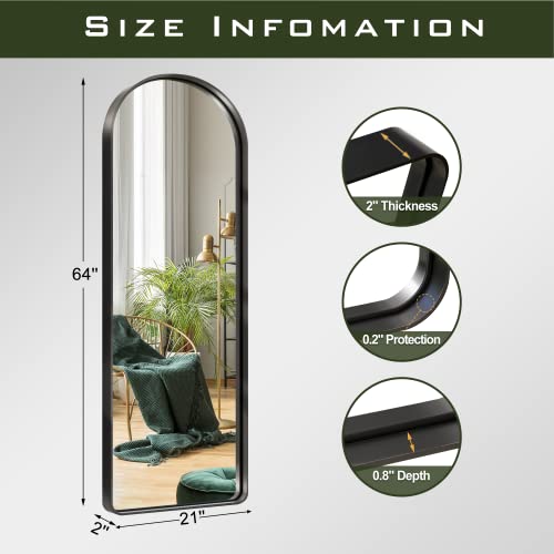 Full Length Mirror for Bedroom, Hallway, Dressing Room - Modern and Farmhouse Style Mirror