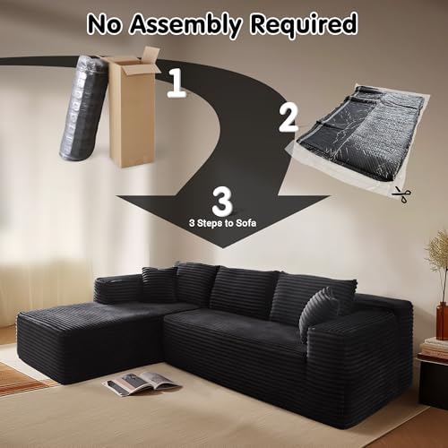 Modern Modular L-Shape Sectional Couch for Living Room Bedroom