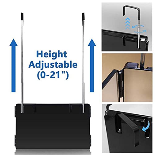 3 Way Hair Cutting Mirror with Adjustable Height Hooks and 5X Magnification, for Makeup and Hair Styling.