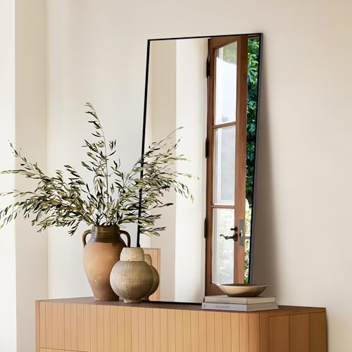 Full Length Black Mirror for Bedroom and Living Room