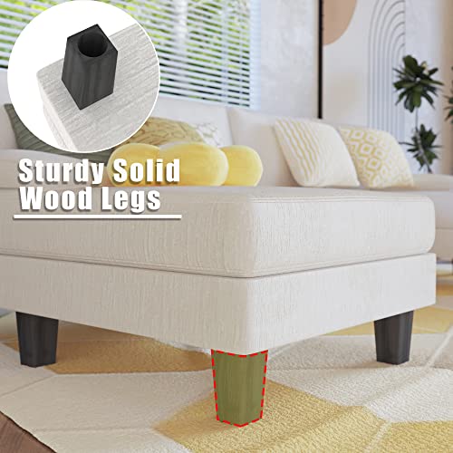 Soft Chenille Fabric U-Shaped Sectional Sofa for Living Room