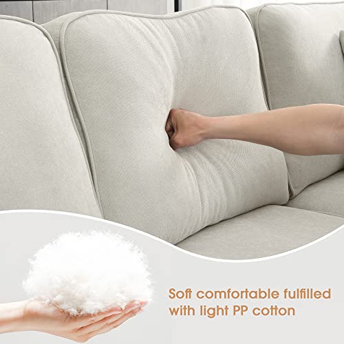 Modern U Shape Sectional Sofa for Living Spaces - Beige