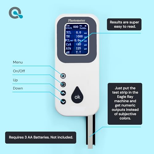 AquaDoc Digital Water Testing Kit for Hot Tubs, Pools & Spas