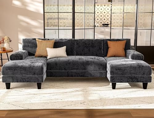 Large U-Shaped Sectional Sofa for Living Room