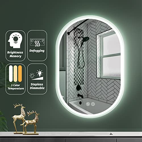 40x24 Inch LED Bathroom Vanity Mirror with Lights