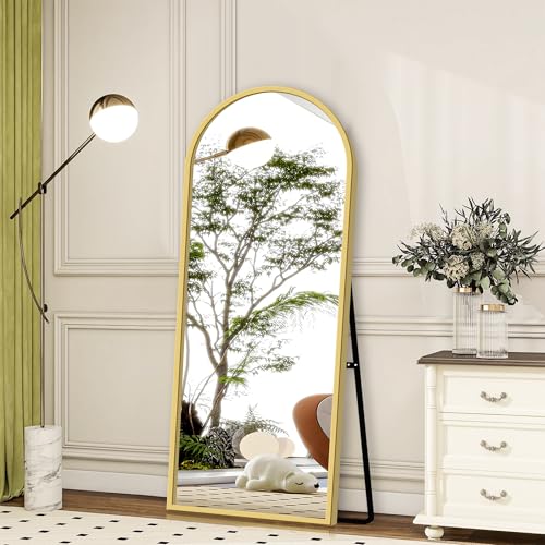 Full Length Arched Mirror with Stand for Bedroom, Living Room, Entryway - 56 x 18