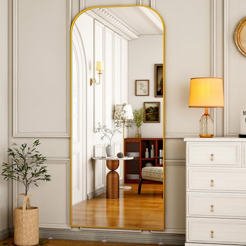 Full Length Mirror for Living Room or Bedroom: 71x26 Gold Frame
