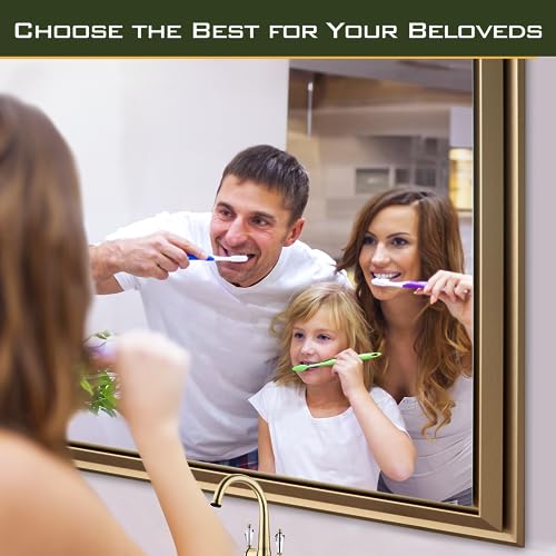 CDT MEDIA 36x36 Inch Gold Bathroom Vanity Mirror
