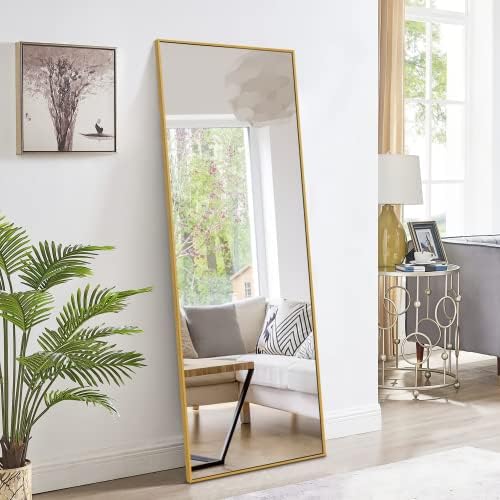 Gold Full-Length Mirror for Bedroom, Living Room, and Dorm Room - 60x20