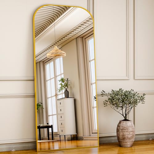 Full Length Mirror for Living Room or Bedroom: 71x26 Gold Frame