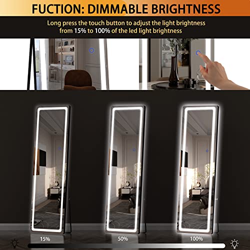 56 x 20 LED Full Body Mirror for Living Room and Bedroom