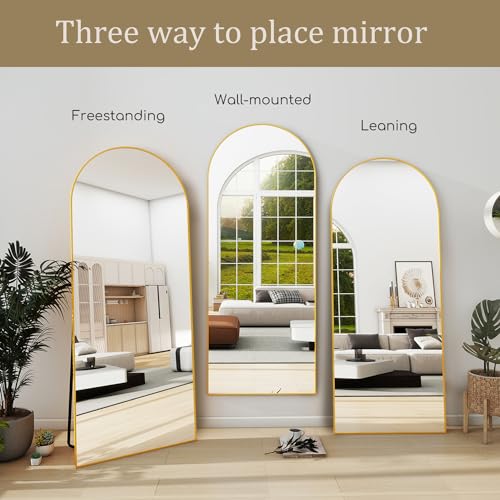 Gold Mirror for Bedroom, Living Room, and Cloakroom