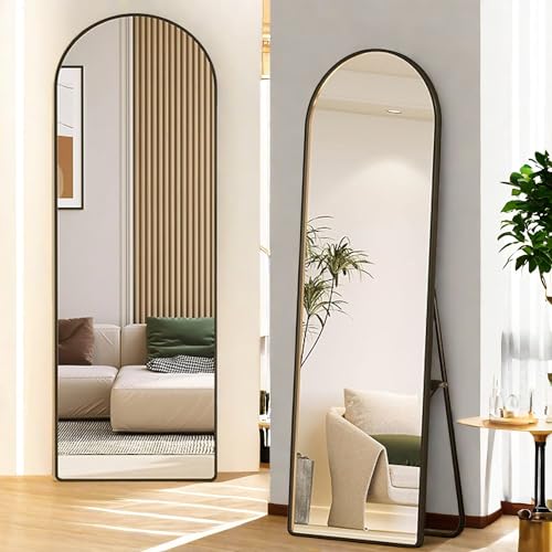 Body Mirror with Stand, 59X16 Full Length Floor Mirror for Bedroom and Living Room